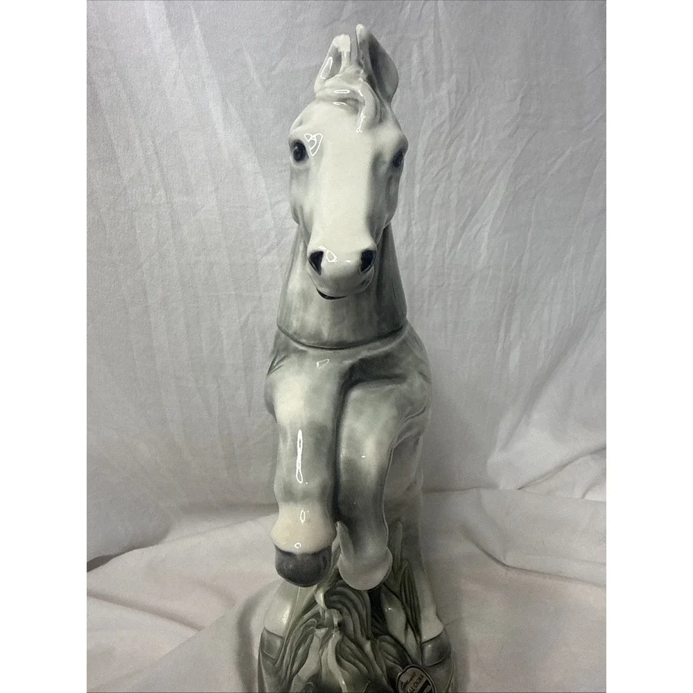 Vintage Jim Beam Trophy Horse Decanter Kentucky Straight Bourbon 1962 Bar Liquor